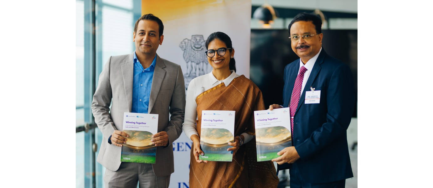Consul General commissioned a report titled ‘Winning Together: Unlocking the Sports Economy between India and Manchester’ with Grant Thornton Bharat and FICCI at National Football Museum, Manchester.